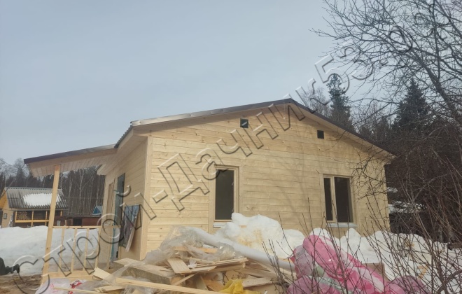 3 Каркасно-щитовой дом Д-30, 6х6м, 37,5  М², Московская область, Волоколамский район, СНТ Ниимаш. (3)